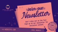Quirky Y2K Newsletter Animation Image Preview