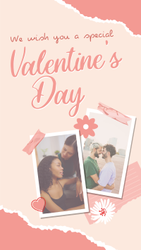 Scrapbook Valentines Greeting Facebook story Image Preview