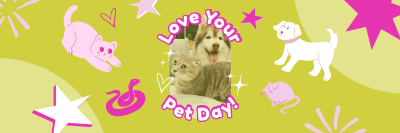 Share your Pet's Photo Twitter header (cover) Image Preview