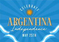 Viva Argentina Postcard Image Preview