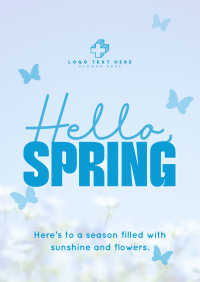 Spring Greeting Quote Poster Preview