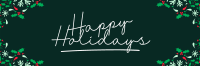 Holiday Wreath Twitter header (cover) Image Preview