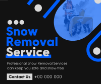 Minimal Snow Removal Facebook Post Design
