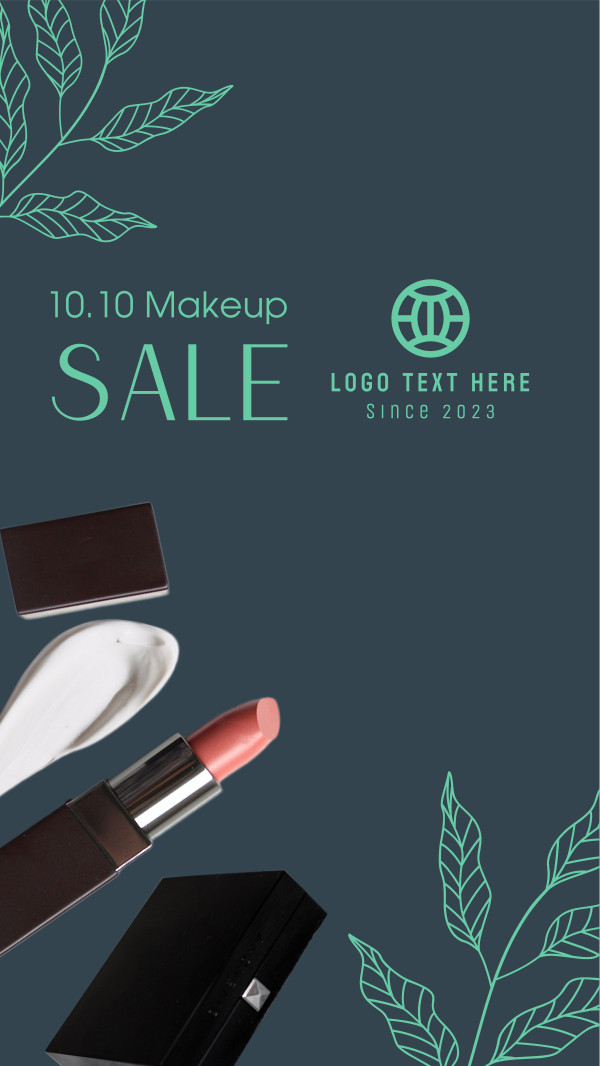 10.10 Makeup Sale  Instagram Story Design Image Preview