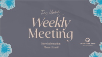 Minimalist Weekly Meetings Animation Preview
