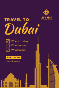 Dubai Travel Package Pinterest Pin Image Preview