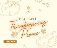 Thanksgiving Buy 1 Get 1 Facebook Post Image Preview