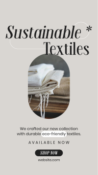 Sustainable Textiles Collection Facebook Story Design