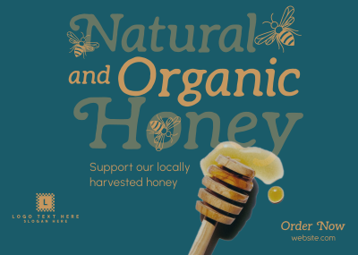 Locally Harvested Honey Postcard Image Preview