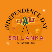 Sri Lanka Independence Badge Linkedin Post Image Preview