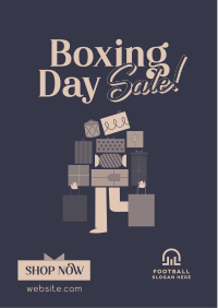 Boxing Shopping Sale Flyer Design
