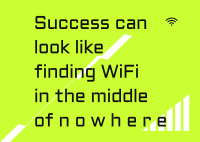 WIFI Motivational Quote Postcard Image Preview