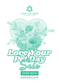 Rustic Love Your Pet Day Poster Image Preview