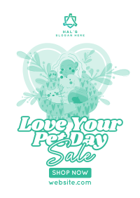 Rustic Love Your Pet Day Poster Image Preview