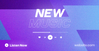 Bright New Music Announcement Facebook ad Image Preview
