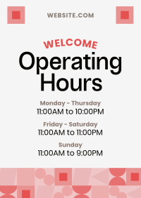 Geometric Corporate Schedule Poster Preview