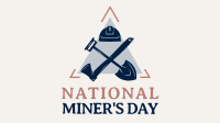 Miner's Day Badge Facebook Event Cover Design