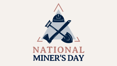 Miner's Day Badge Facebook event cover Image Preview