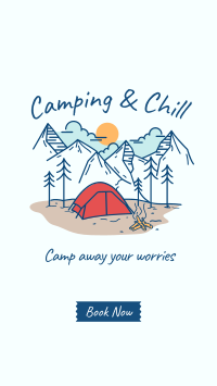 Camping and Chill Instagram story Image Preview