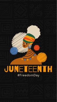 Celebrating Juneteenth YouTube Short Design