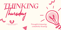 Thinking Thursday Thoughts Twitter Post Design