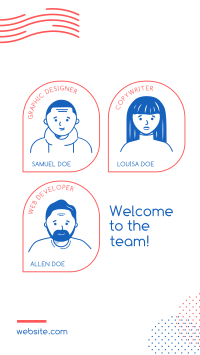 Welcome Team Facebook Story Design