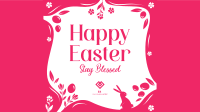 Blessed Easter Greeting Facebook Event Cover Image Preview