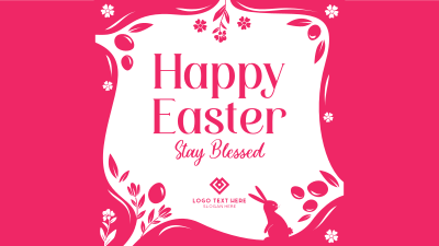 Blessed Easter Greeting Facebook event cover Image Preview