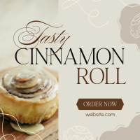 Fluffy Cinnamon Rolls Instagram Post Design