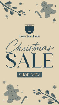 Rustic Christmas Sale Facebook Story | BrandCrowd Facebook Story Maker