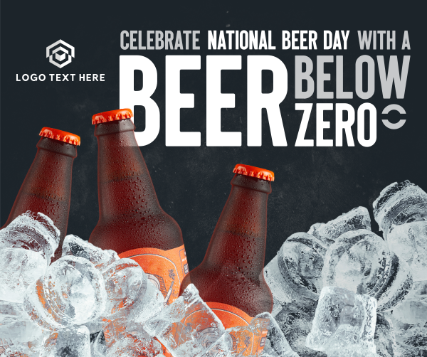 Below Zero Beer Facebook Post Design