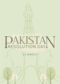 Pakistan Day Landmark Flyer Image Preview