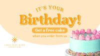 Birthday Cake Promo Facebook event cover Image Preview