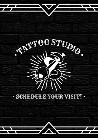 Deco Tattoo Studio Poster Design