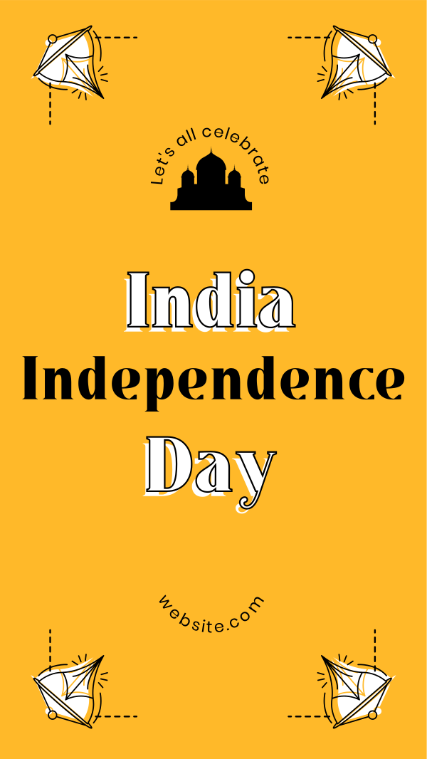 Let's Celebrate India Instagram Story Design Image Preview