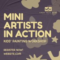 Children Painting Workshop Instagram Post Preview