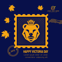 Victoria Day Bear Stamp Instagram Post Preview