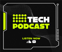 Technology Podcast Circles Facebook Post Design