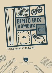 Bento Box Combo Poster Design