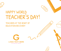 World Teacher's Day Facebook Post Design