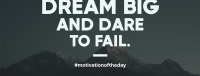 Dream Big Motivation Facebook Cover Design