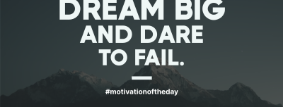 Dream Big Motivation Facebook cover Image Preview