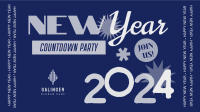 Countdown to New Year Facebook Event Cover Design