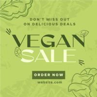 Trendy Open Vegan Restaurant Instagram Post Design