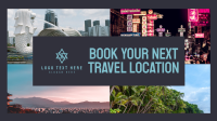 Book Your Travels Facebook Event Cover Design