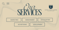 Elegant Our Services Facebook Ad Preview