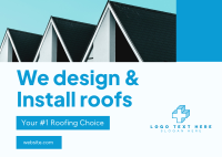 Roof Builder Postcard Design
