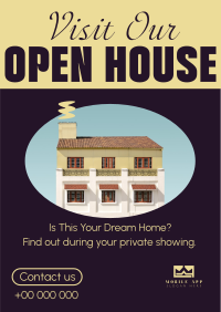 Minimal Open House Poster Image Preview