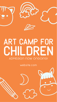 Art Camp for Kids Facebook Story Design