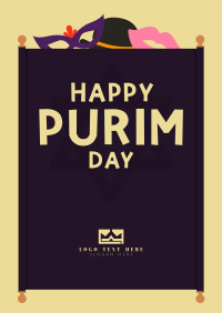 Happy Purim Poster Design